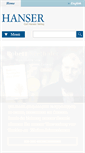 Mobile Screenshot of hanser.de